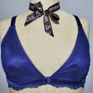 VS lace and velvet bralette Small NWT